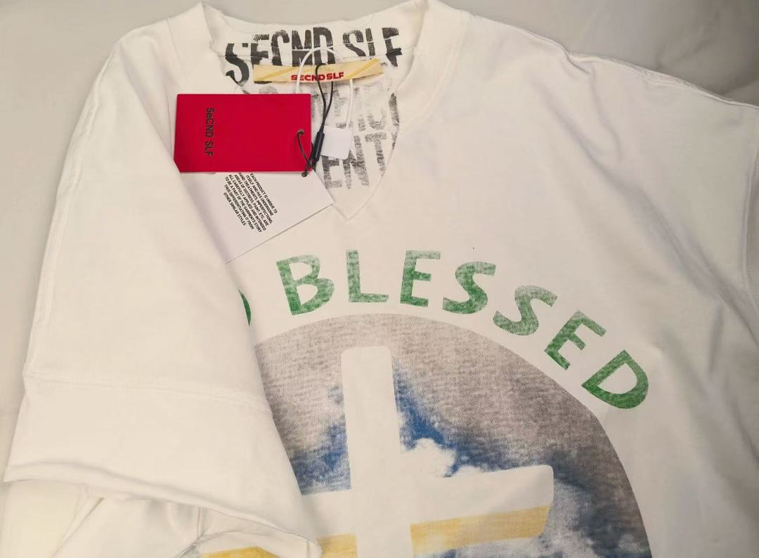 Off-White 128 SECND SLF Washed Sky Sleeve : Off White S M L - Image 6