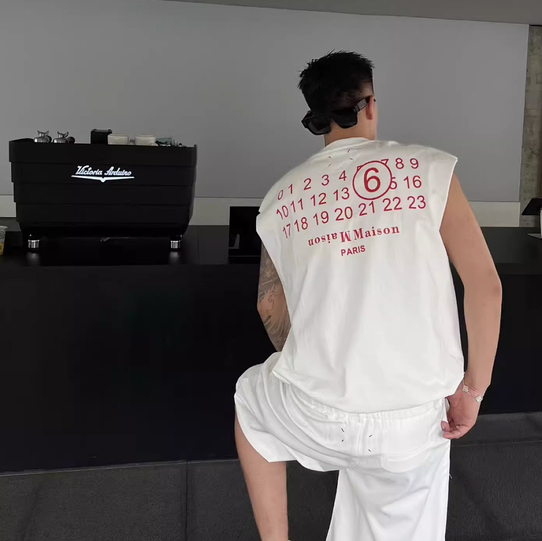 On Running 108 MM6 Maison Margiela LOGO Print T Black White 46 48 50 52 3968# - Image 34
