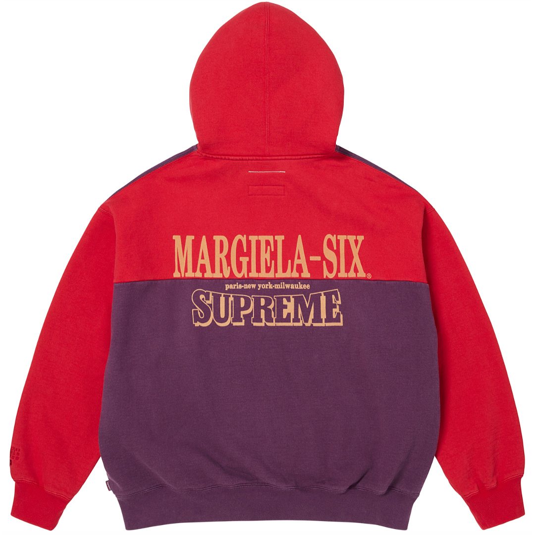 Supreme 398 MM6 EAGLE ZIP UP Classic Black Grey Purple Red S - Image 7