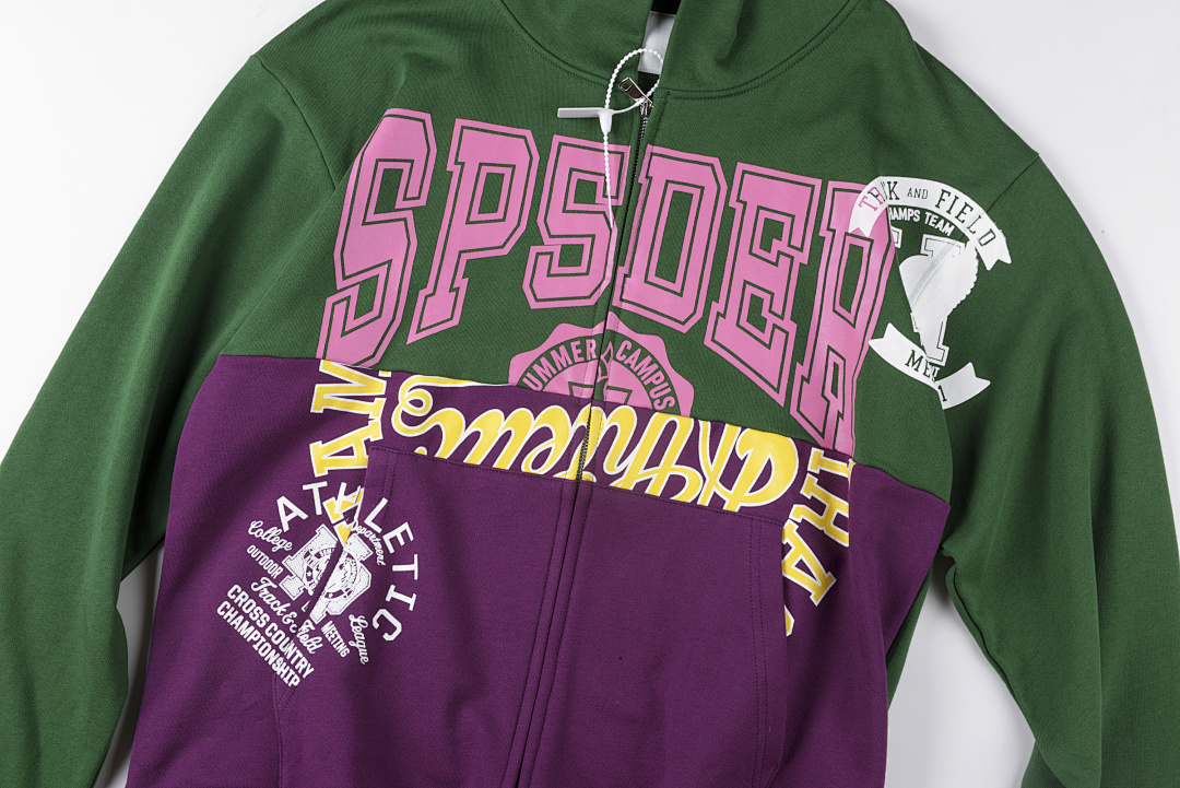 Sp5der 328 Sp5Der 555555 Hoodie Mens Womens Patchwork S-XL - Image 4