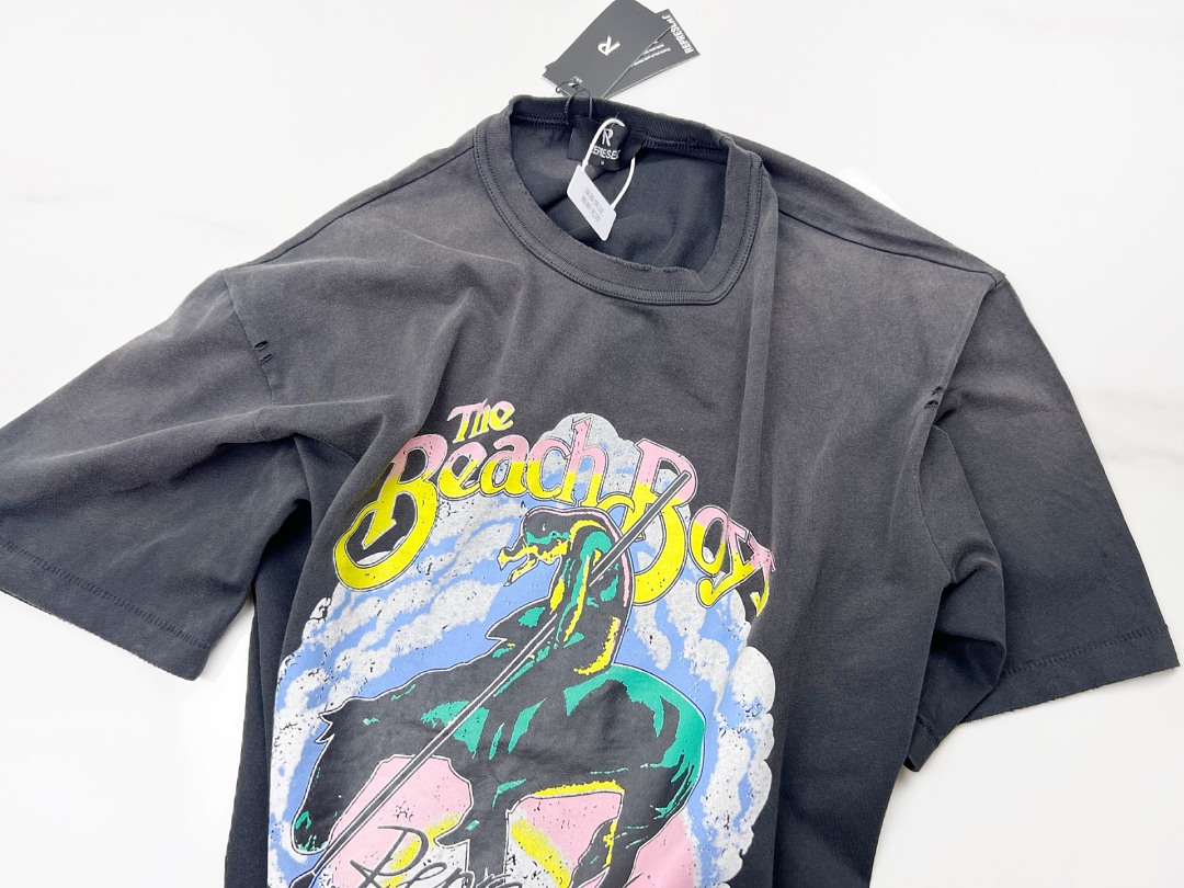 Represent 148 Represent Beach Boys T : S M L XL (Washed Black) - Image 6