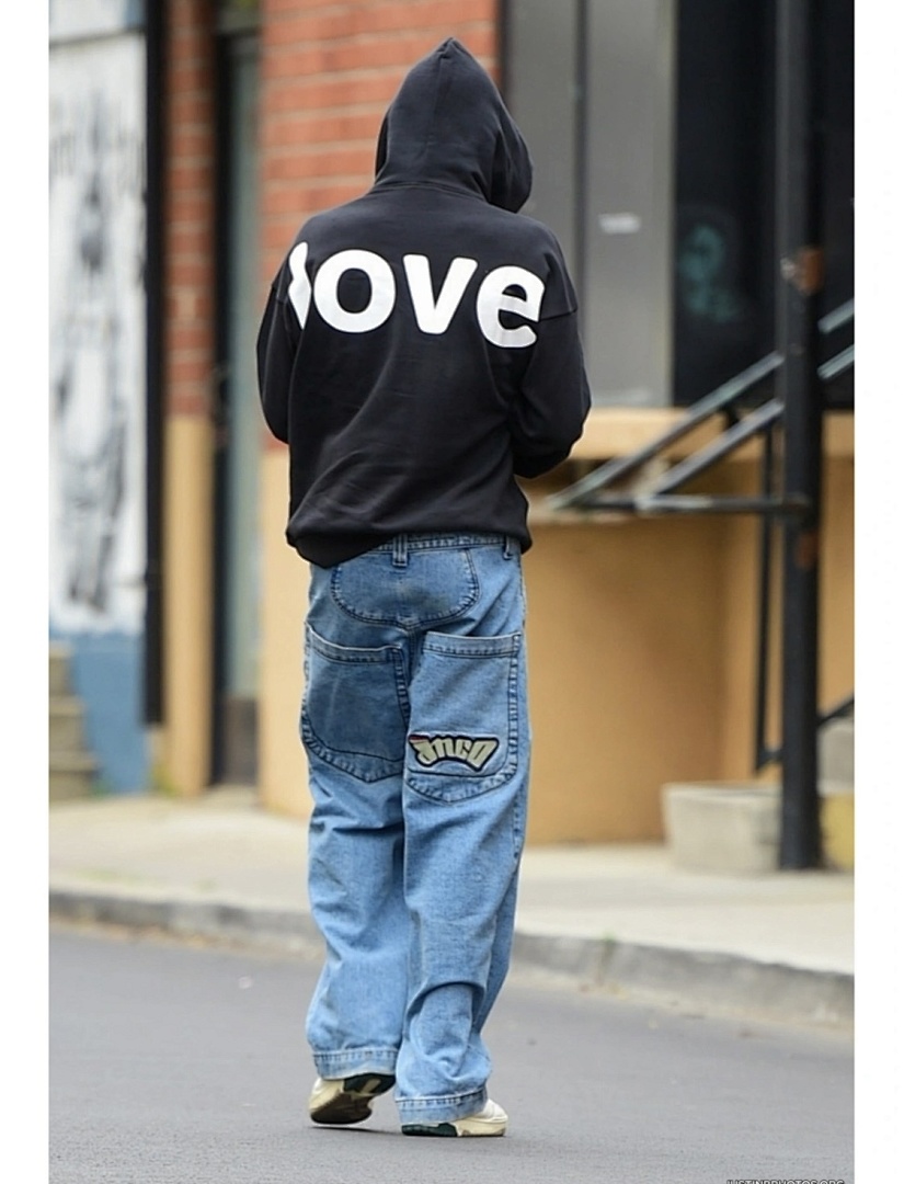 Drew House 238 DREW HOUSE FW23 LOVE HOODIE Embroidered Print Velvet : Black S M L - Image 9