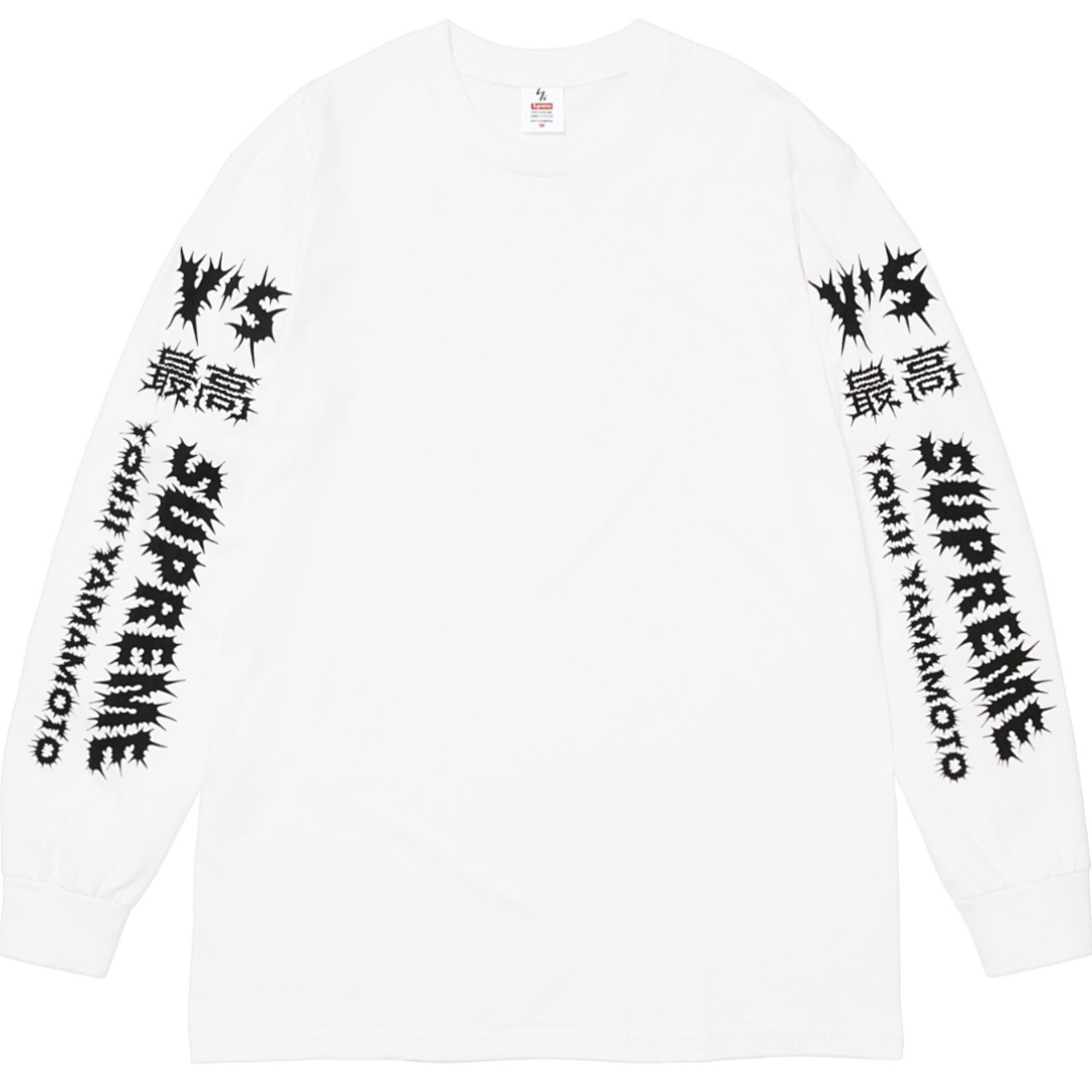 Supreme 178 Y'S Long Sleeve T Mountain Collab L/S TEE Double Print Black White S - Image 5
