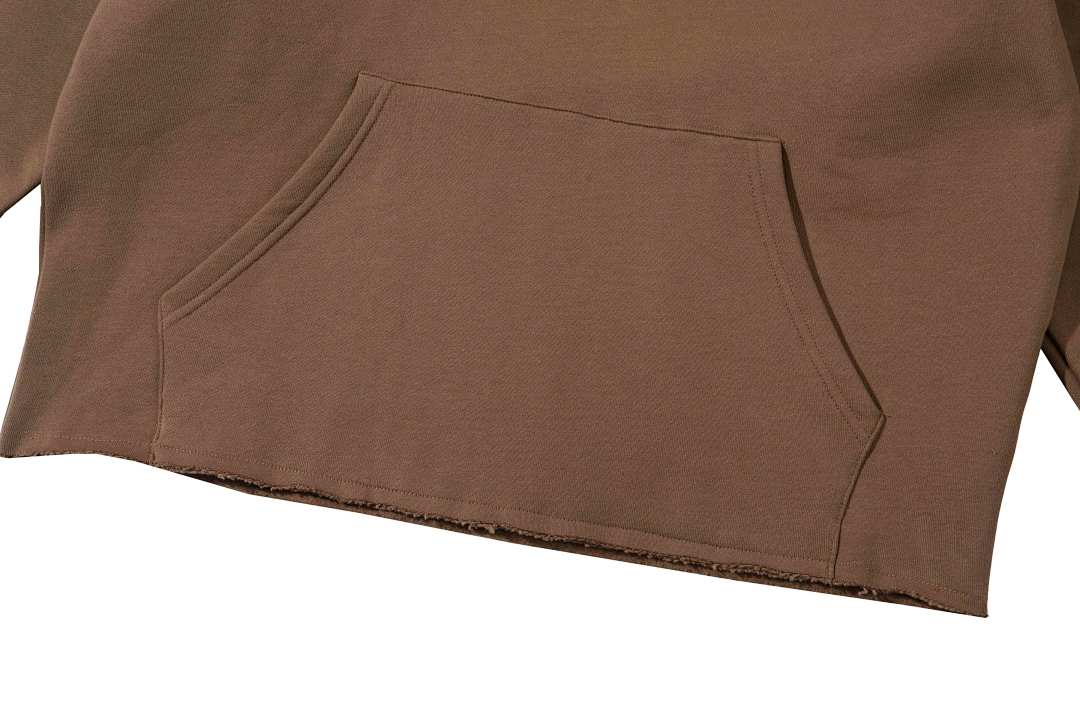 Drew House 228 Drew House SS22 New Mascot Hoodie Print Patchwork Velvet Coffee Brown S M L - Image 10
