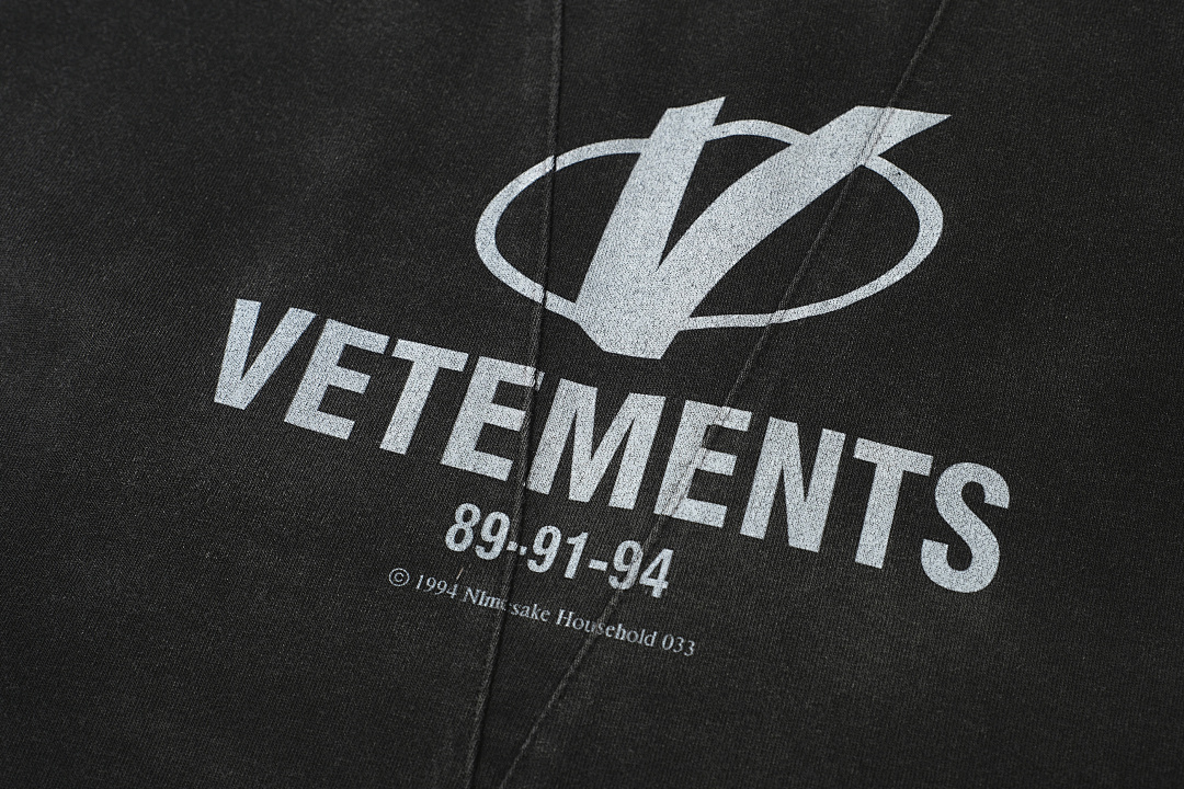 Unbranded 148 VETEMENTS Patchwork Wind Short Sleeve T Black Ink Green S-XL V5201# - Image 7
