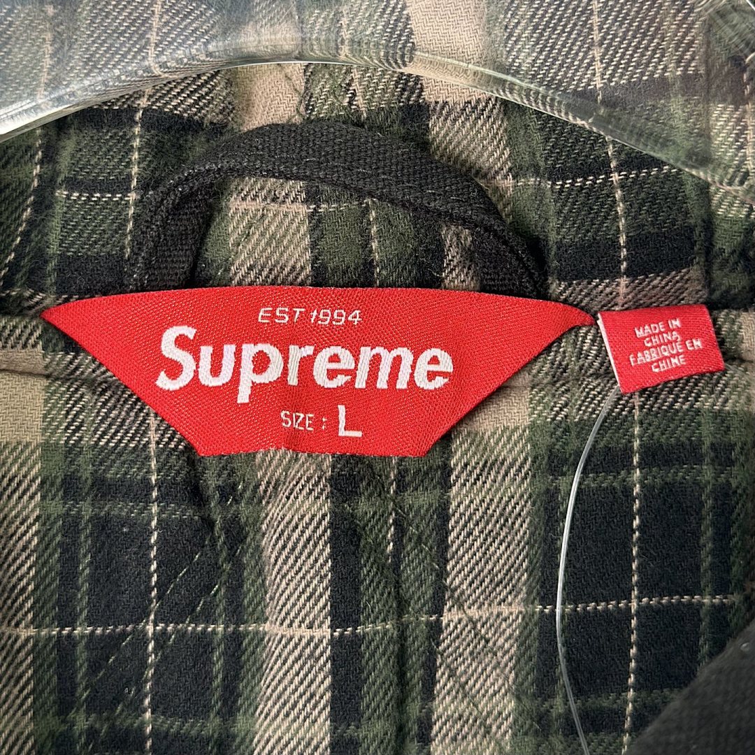 Supreme 598 25FW REFLECTIVE ARC HOODED WORK JACKET20 / Cotton Black Water Blue S - Image 12