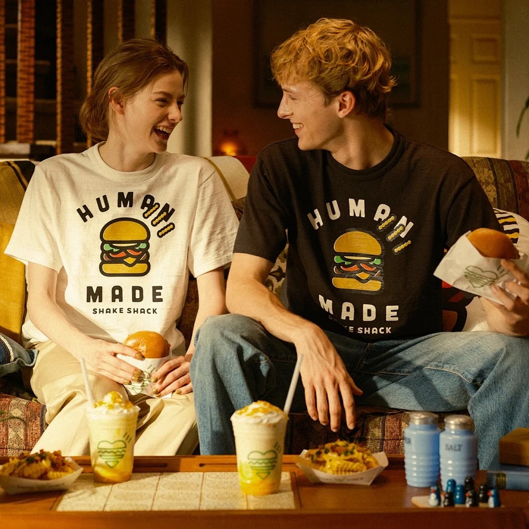 Human Made 118 HUMAN MADE X SHAKE SHACK T-SHIRT Logo Collab Print Short Sleeve T : Black White S M L - Image 6
