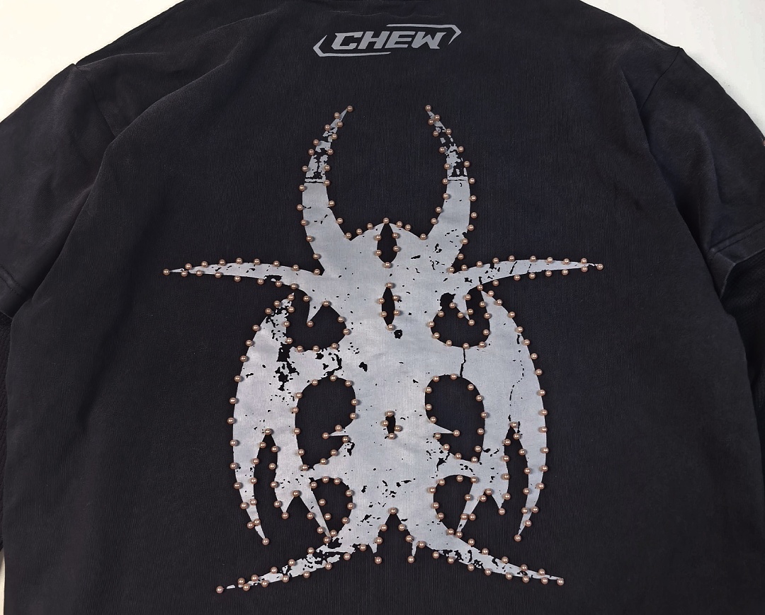 Chanel 218 Chew Forever Bead Long Sleeve : Water Black :S M L - Image 7