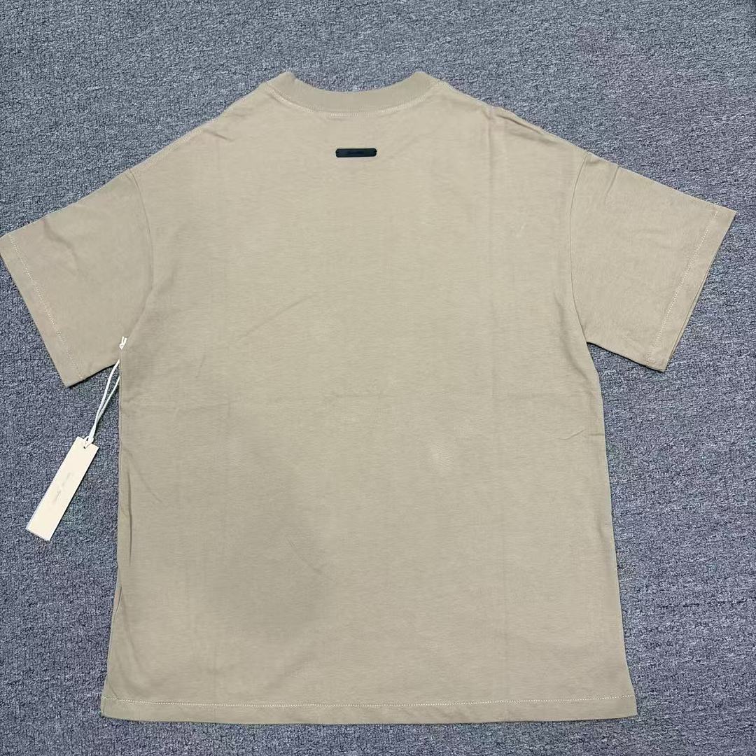 Essentials 128 Ess SS26 TRAINING Print Short Sleeve T Iron /FADED lRON GREY Sand DUNE SEAL : XS -XL - Image 12