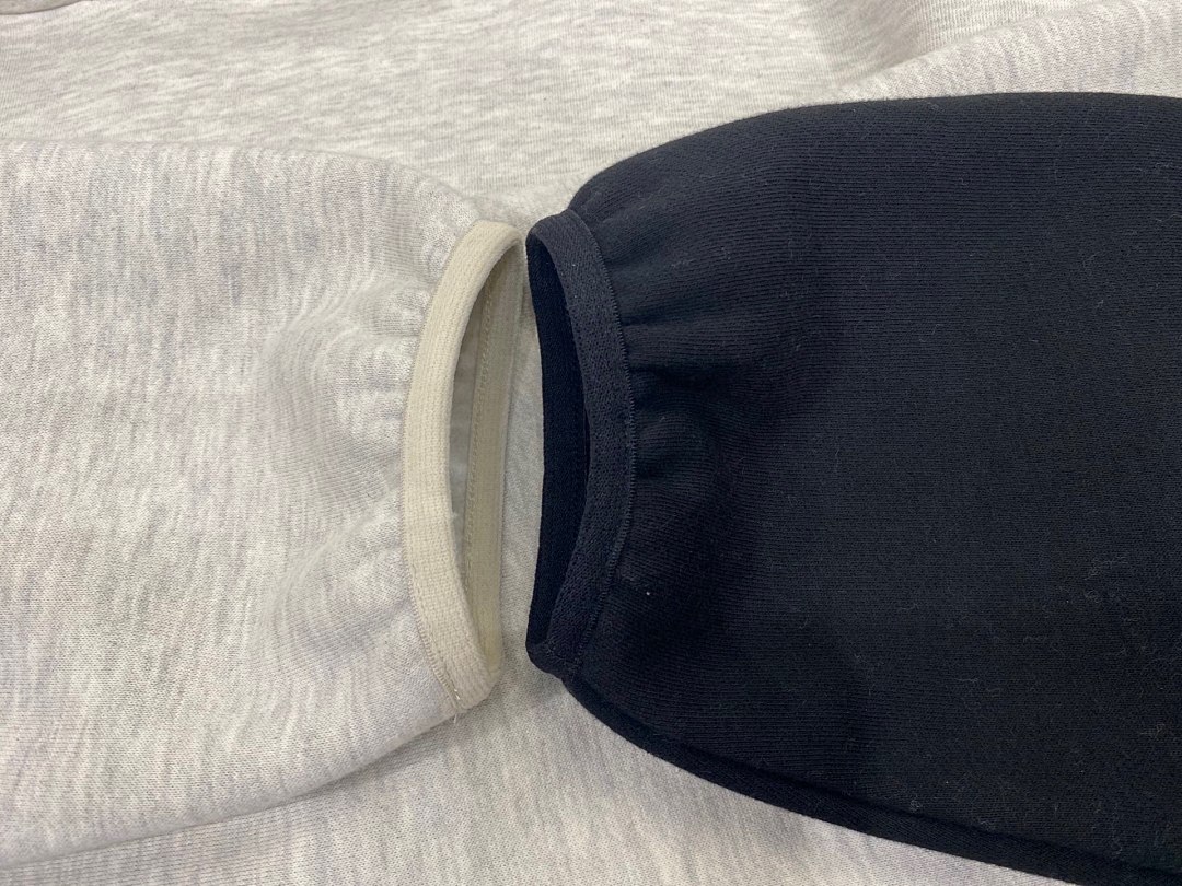 Essentials 238 Ess X Collab FW25 NBA Hoodie Logo Velvet Print Black Light Mist Grey : SM L - Image 10