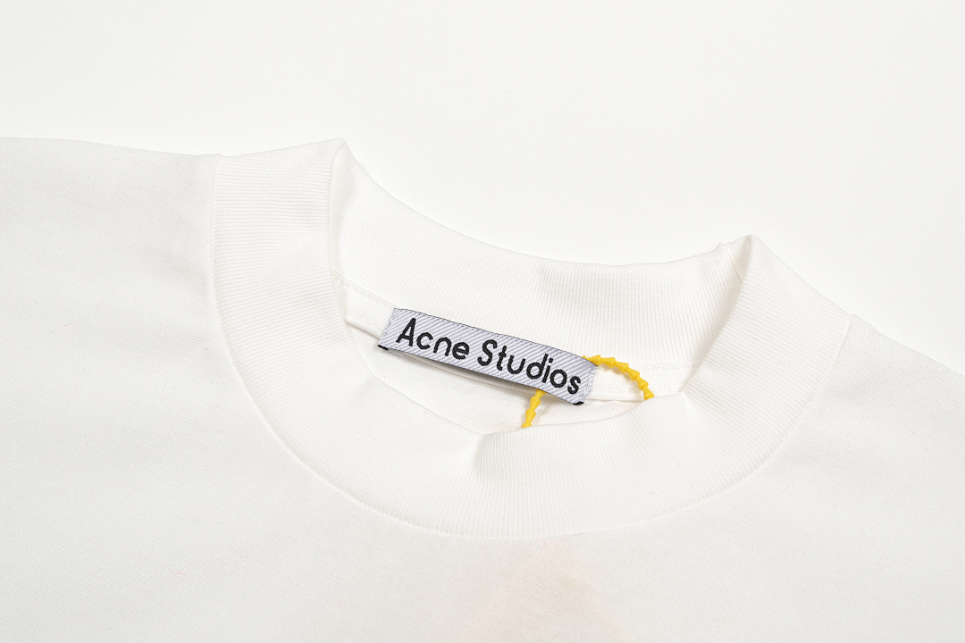 Acne Studios 148 AC Velvet LOGO Long Sleeve T Black White S-XL 8266# - Image 21