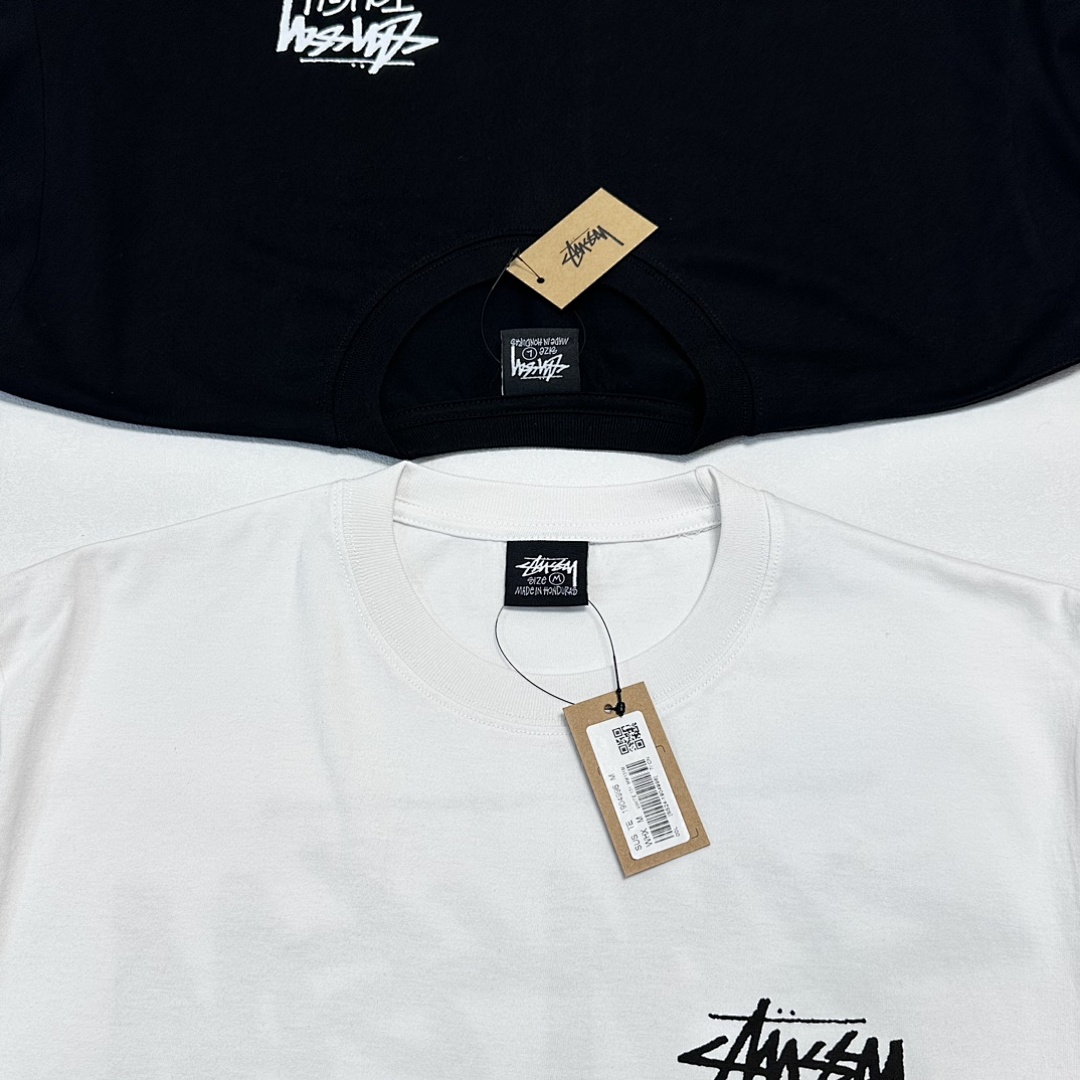 Stussy 108 STUSSY SS24 TOUGH GEAR TEE Print Short Sleeve Black White S-XL - Image 11