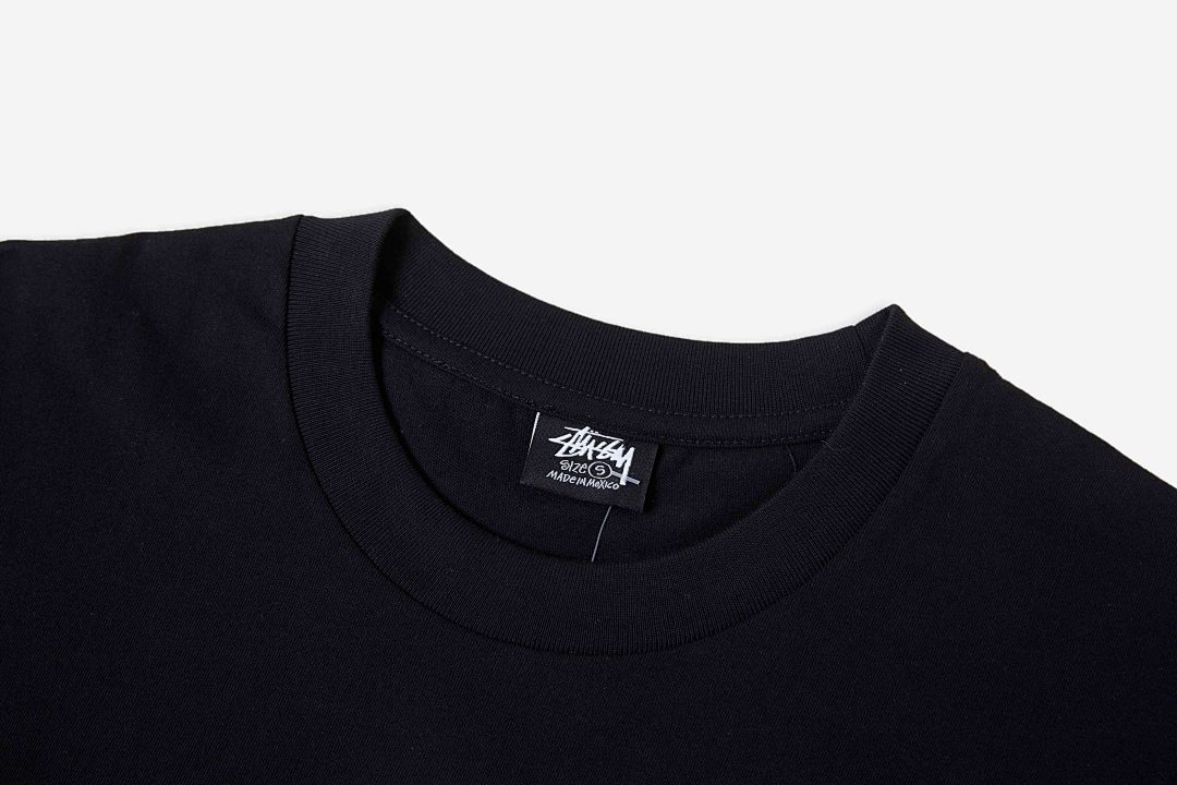 Stussy 108 Stu Fw24 Built In USA Pigment Dyed Tee Print Short Sleeve T Black White S M L - Image 6