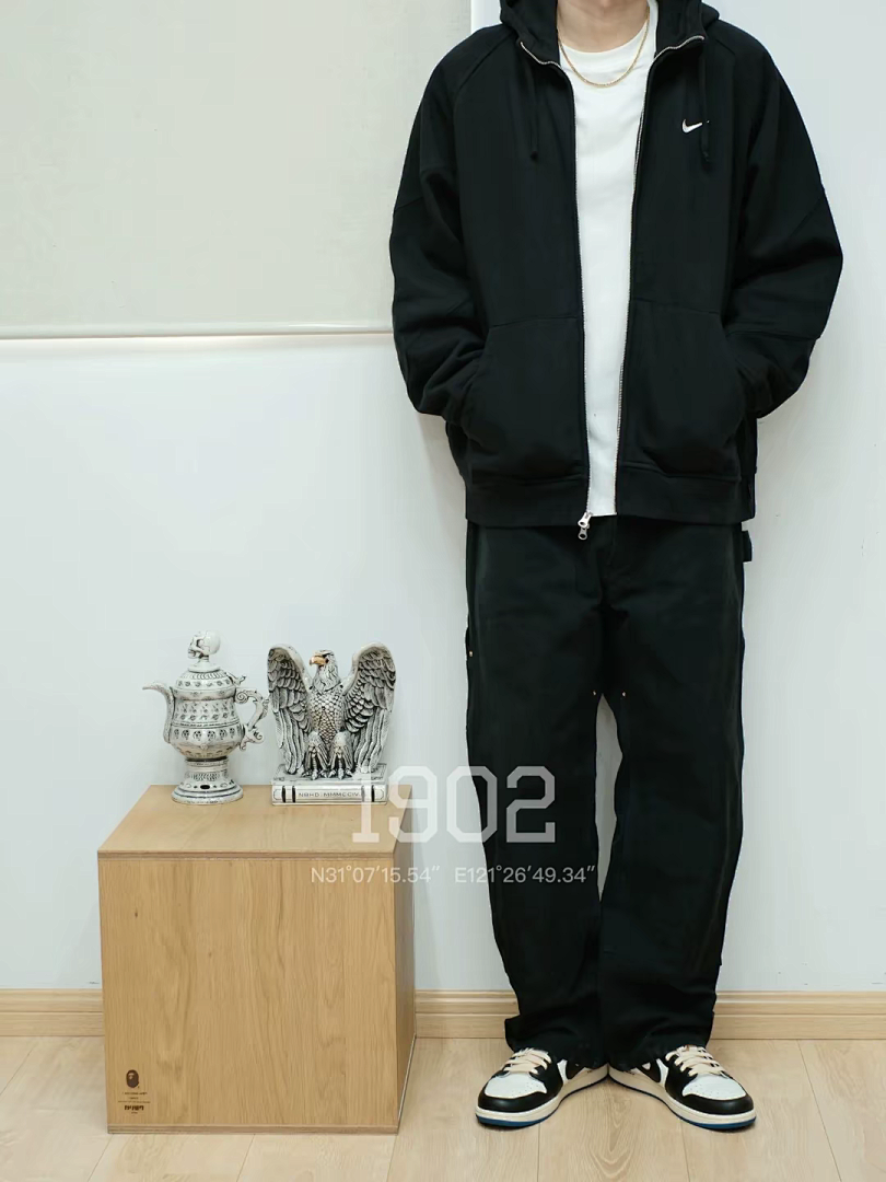 Supreme 398 SWEATSHIRT Embroidered LOGO Wide Black Grey Red S-XL - Image 12