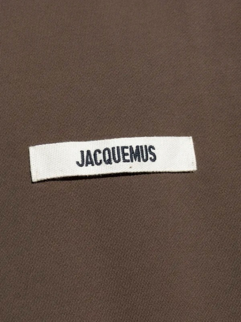 Unbranded 198 Jacquemus 26 New Embroidered Strap Label Logo Collar Top Black Beige Coffee Khaki S-XL - Image 13