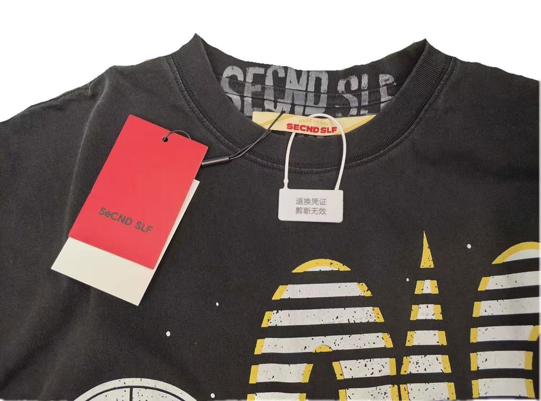 Unbranded 128 SECND SLF Striped Star Short Sleeve : Water Black S M L - Image 5