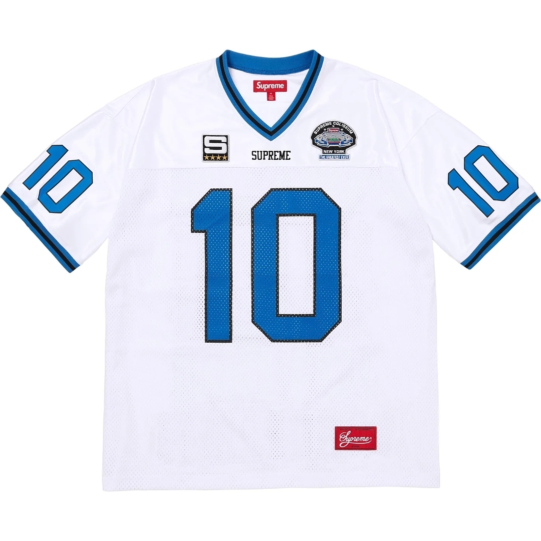 Supreme 268 SS26 WEEK1 Find God Football Jersey Embroidered Floral Mens Womens : White, Red, Black S-XL - Image 7