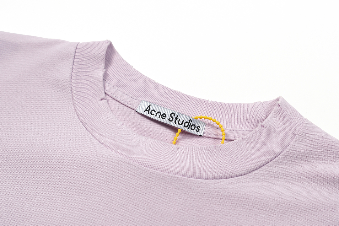 Acne Studios 128 AC LOGO Print Long Sleeve T Pink Black White Olive Green Dark Blue Red Spring Purple S-XL 3286# - Image 54