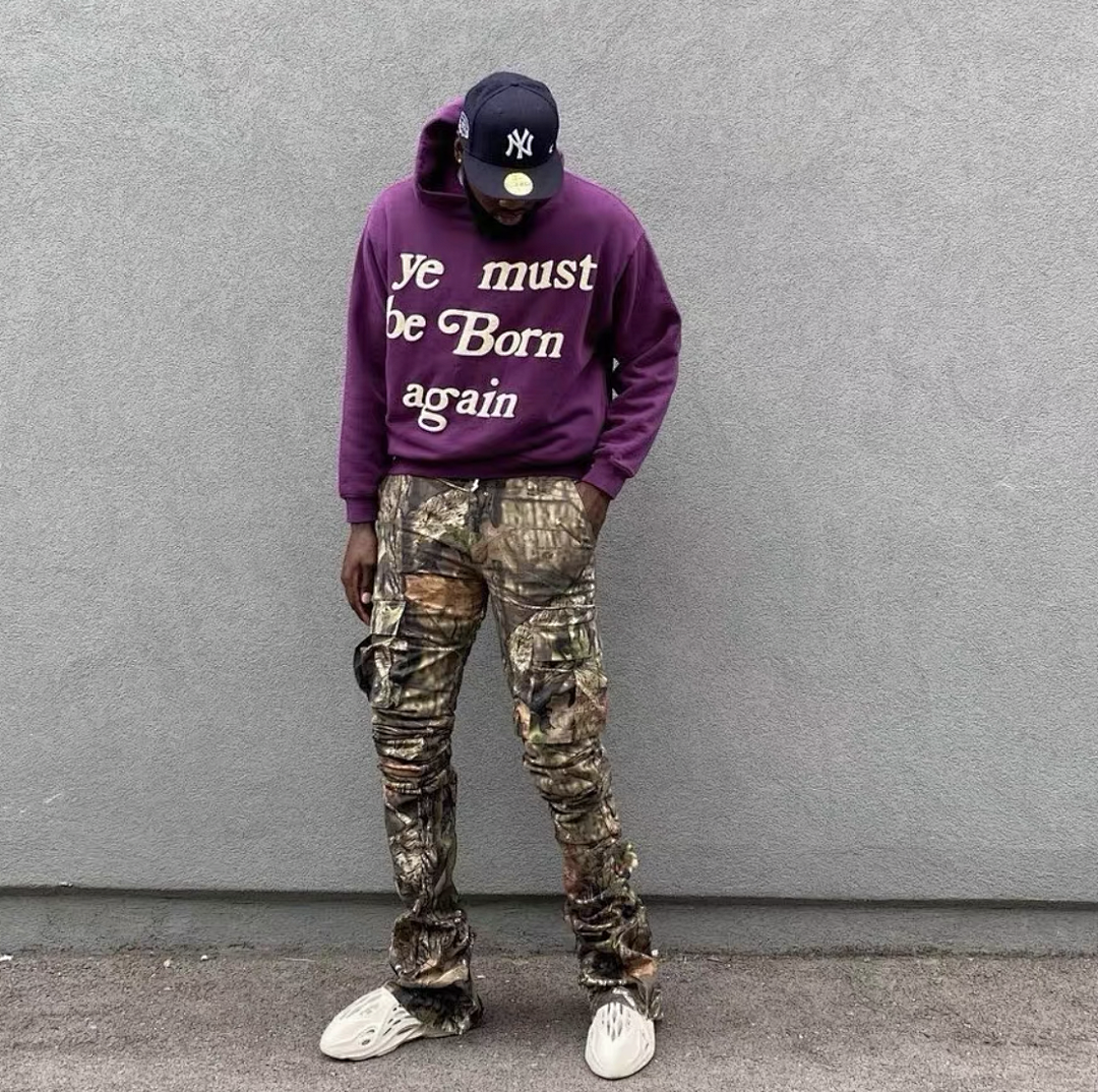 Unbranded 218 CPFM YE MUST BE BORN AGAIN HOODIE Velvet : Black Brown Dark Grey Ink Green Color Blue Yellow Bright Red Orange Purple S M L - Image 26