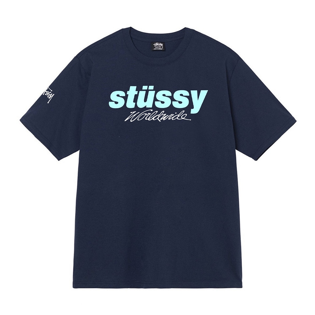 Stussy 108 Stussy City LOGO Short Sleeve T : Black White S Ｍ L XL - Image 3