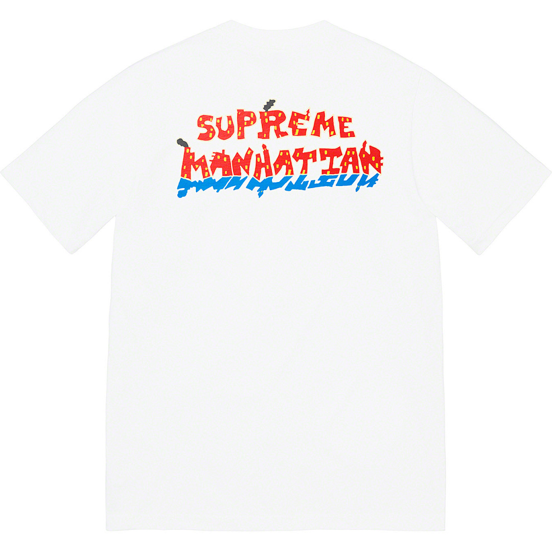 Supreme 118 SS22 Manhattan Tee Short Sleeve City Black White S M L - Image 5