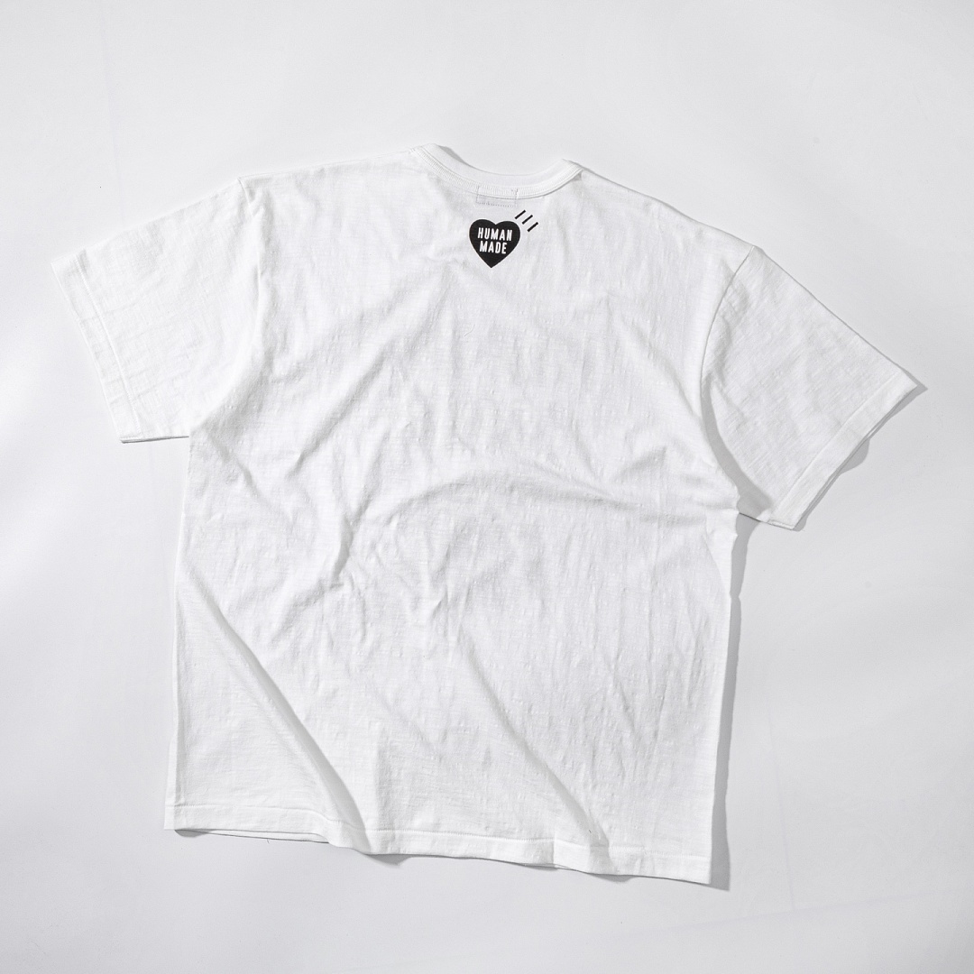 Human Made 138 Humanmade 26 Spring New Cotton Small Red Print Short Sleeve : Black White S M L - Image 16