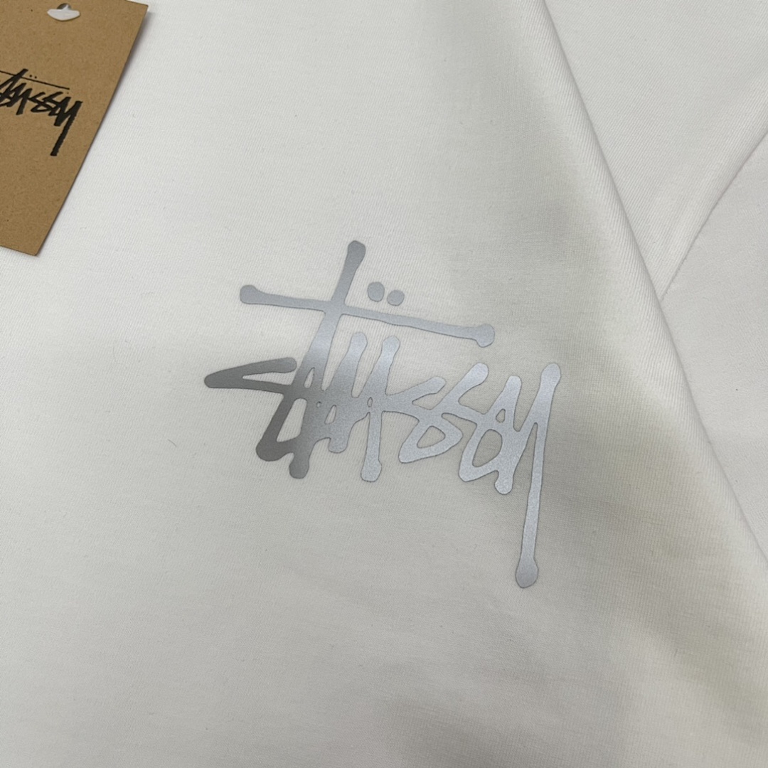 Stussy 108 Stu Light Reflection Print Short Sleeve T : Black Yellow Red Pink Blue Apricot Green Grey Khaki White S Ｍ L XL - Image 27