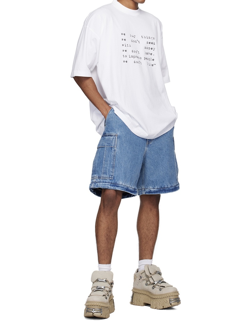 Unbranded 118 Vetements Label Logo Print Short Sleeve T White S-XL V5100# - Image 19