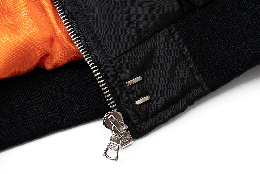 Unbranded 358 ASKYURSELF REPAIRED BOMBER JACKET Cotton Black S-XL 4038# - Image 15