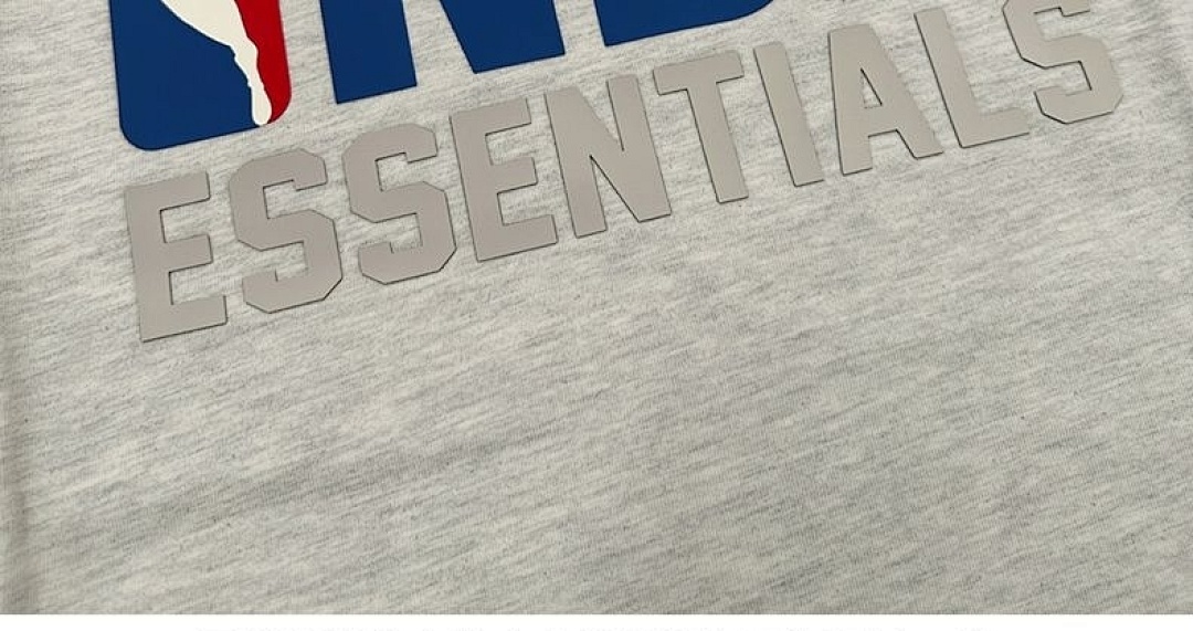 Essentials 148 TOP Ess X Collab FW24 Tee Gum Wide Short Sleeve T : Black /BLACK Light Mist Grey /LIGHT HEATHER :S-XL - Image 13
