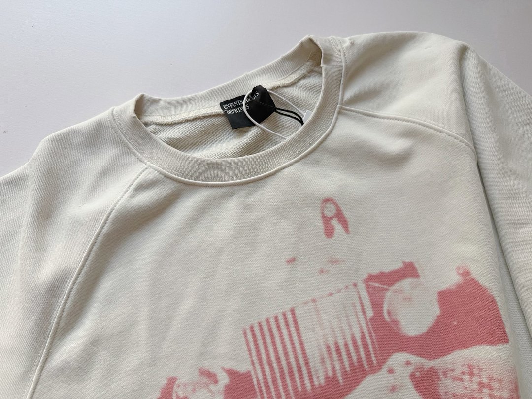 Enfants Riches Deprimes 198 Enfants Riches Deprimes Sleeve Boxy Short Wide Collar : S M L XL Apricot - Image 7
