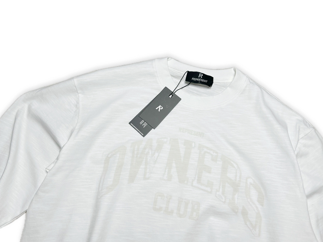 Off-White 138 REPRESENT New High Mens Womens Top Wide Long Sleeve : S M L XL Off (White) - Image 5