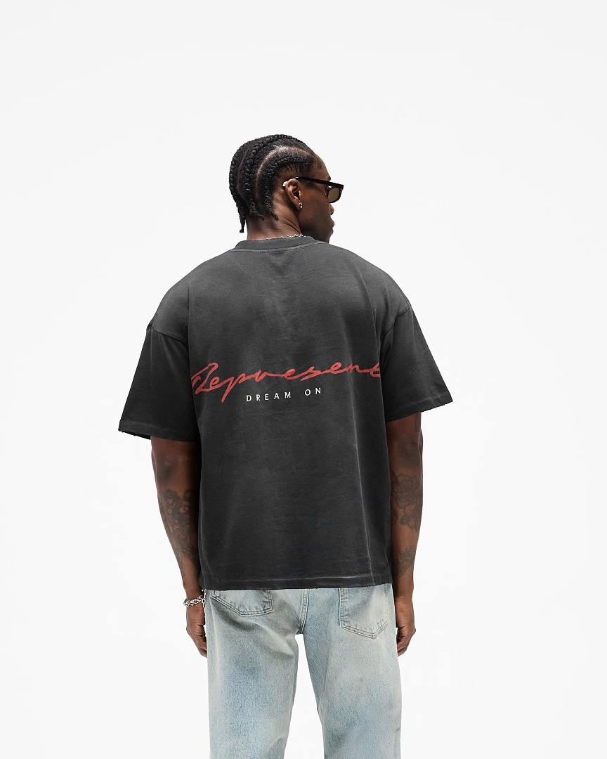 Represent 158 Represent Mountain Classic T : S M L XL (Black Grey) - Image 11