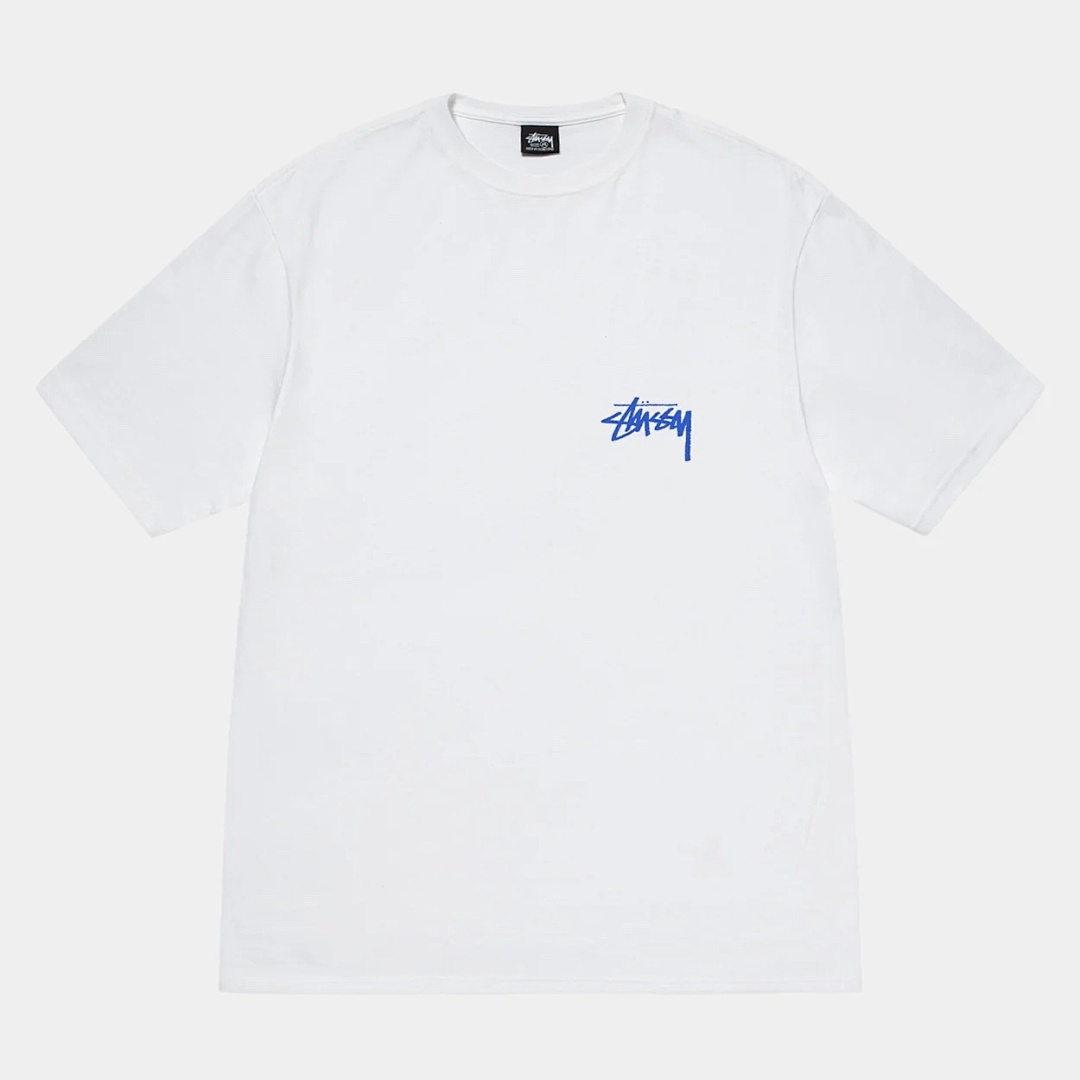 Stussy 108 STU 24SS SHELLS TEE Sea Logo Print Short Sleeve T : Black White Blue S M L XL Y2422# - Image 7