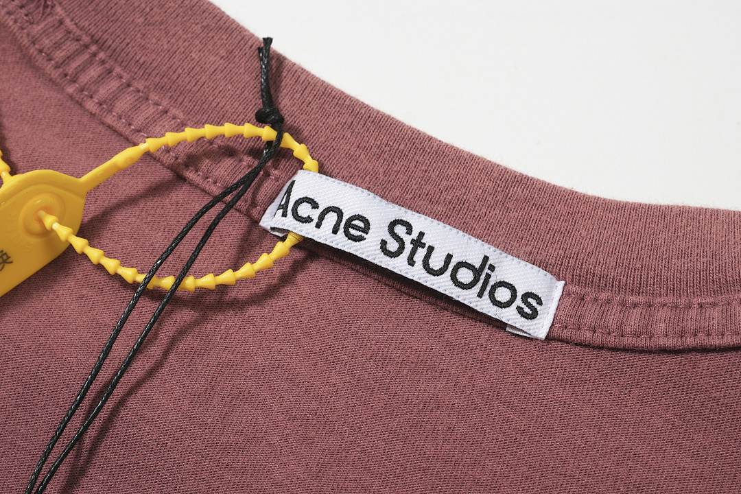 Acne Studios 108 AC Small Label LOGO Short Sleeve T Blue Black Yellow Water Purple S-XL 8040# - Image 17