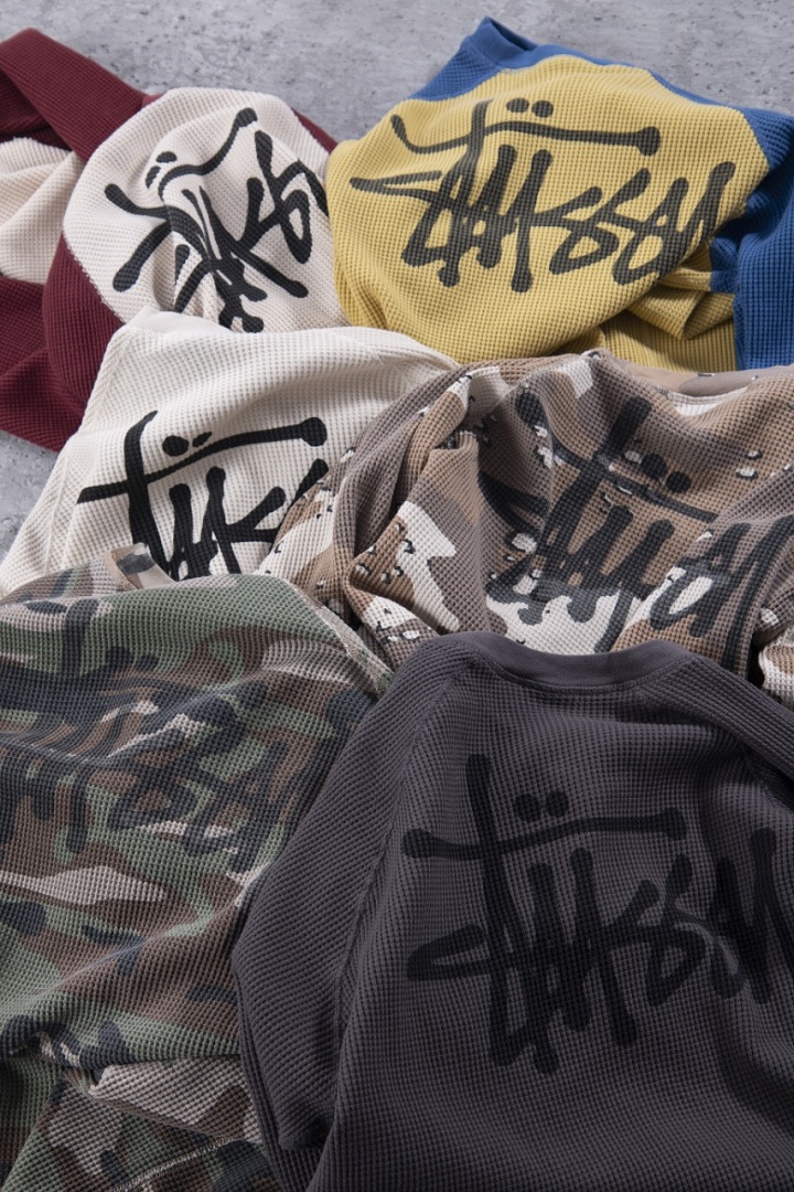 Stussy 198 STU Long Sleeve 2014 : Black Apricot White Sand Desert Camo Red Blue Yellow S-XL - Image 25