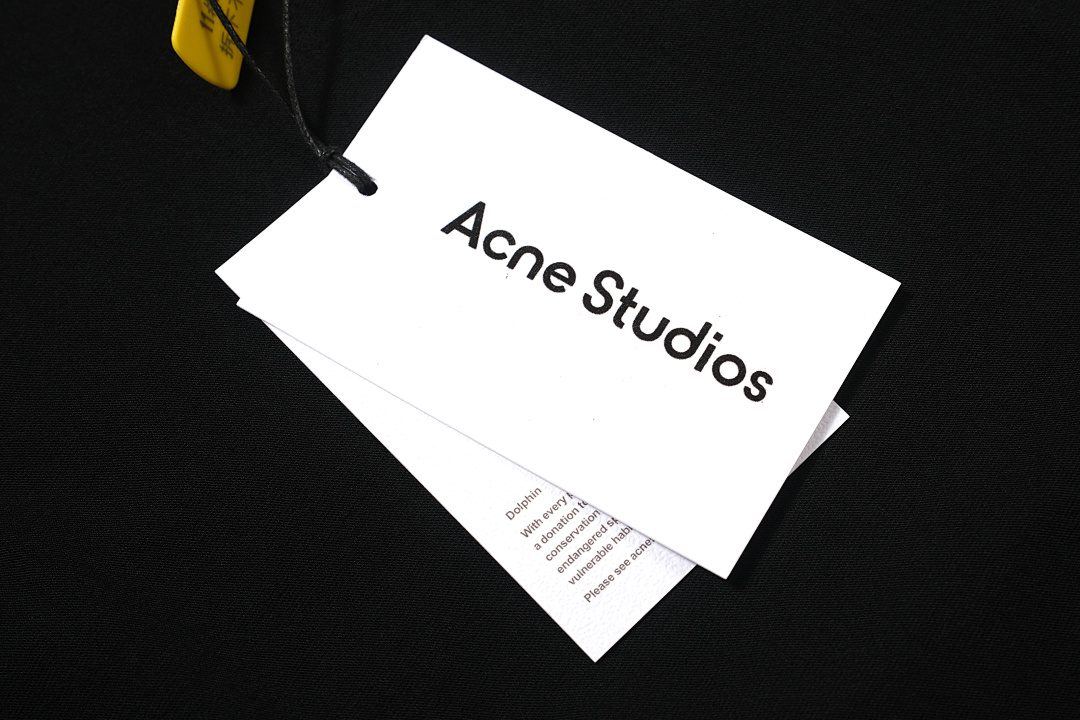 Acne Studios 118 AC Print Short Sleeve T Black White S-XL 8081# - Image 12