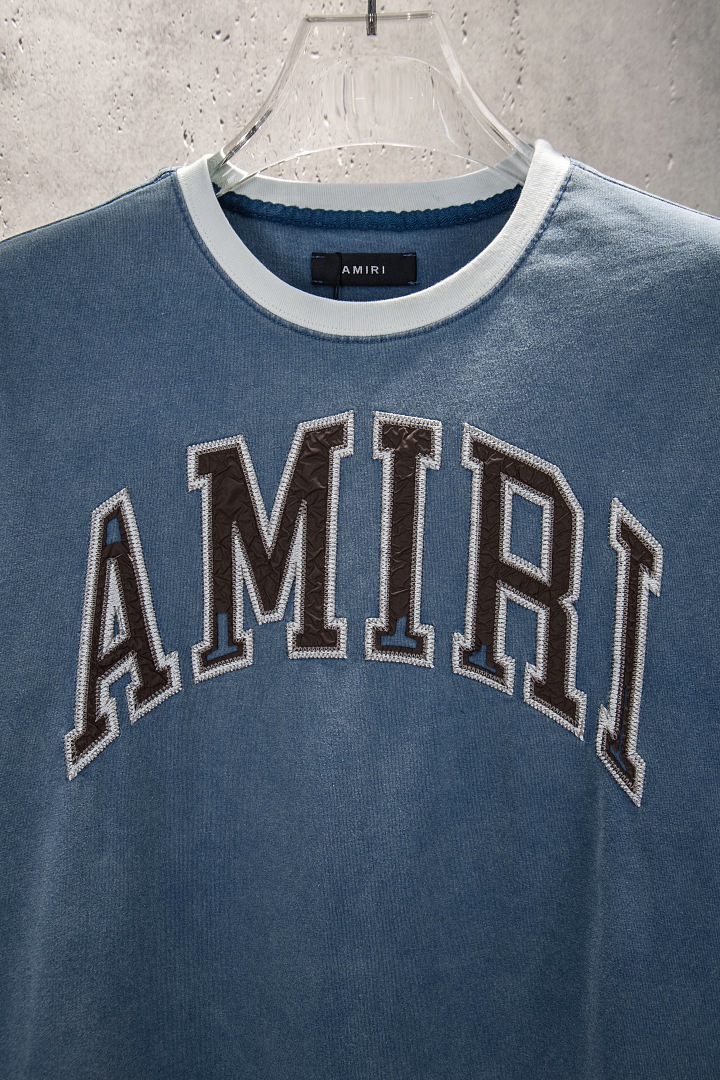 AMIRI 168 Wide Version Model Long Sleeve 2 Water T Black Ice Pink Mist Blue 607# - Image 51