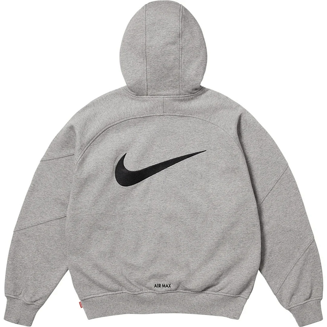 Supreme 398 SWEATSHIRT Embroidered LOGO Wide Black Grey Red S-XL - Image 9