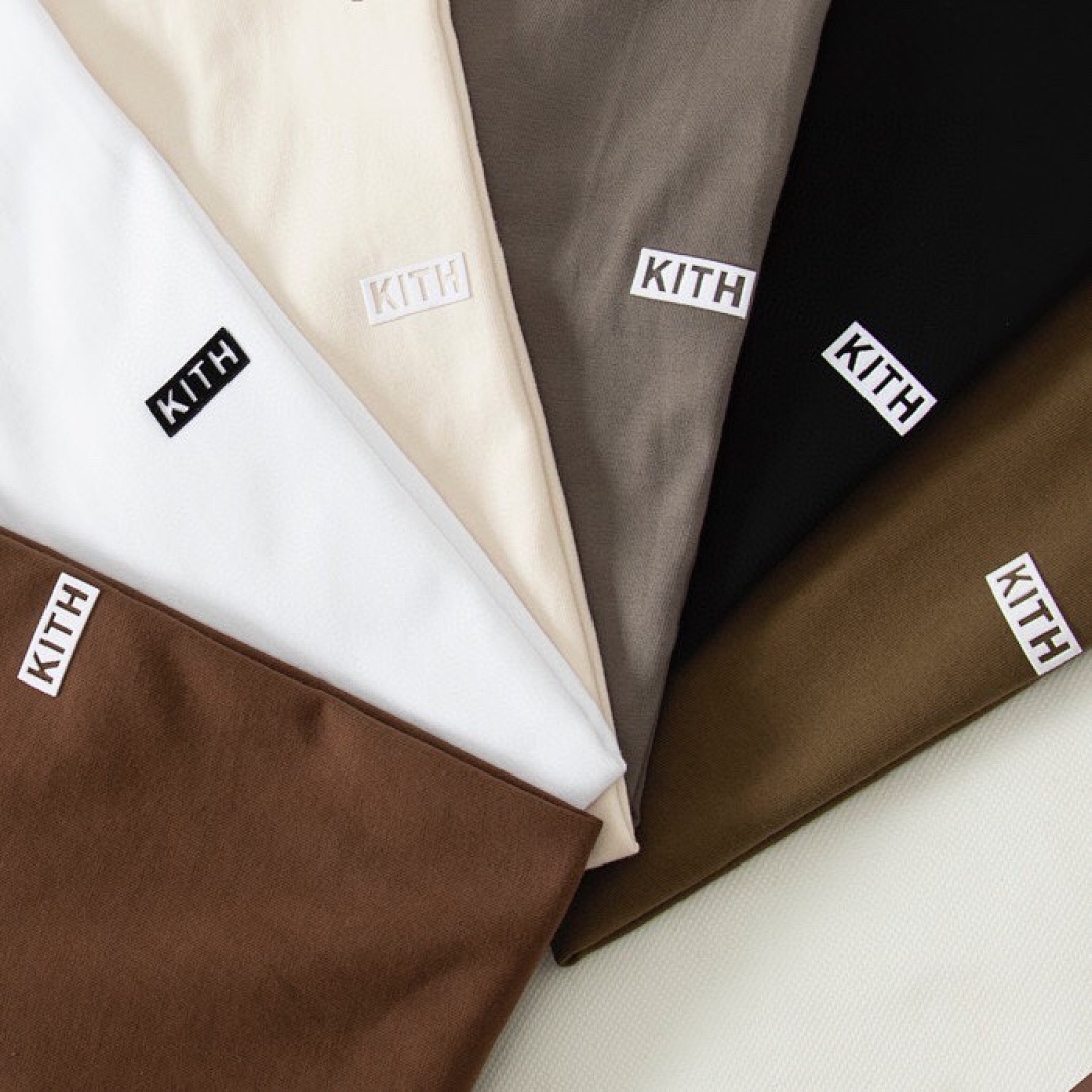 Adidas 128 KITH Summer Small LOGO Label Short Sleeve T : Black White Coffee Military Green Off Grey S M L - Image 10