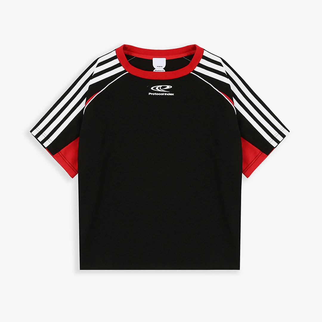 Unbranded 128 Protocol Index T Patchwork Short Sleeve : 1 2 3 (Black)