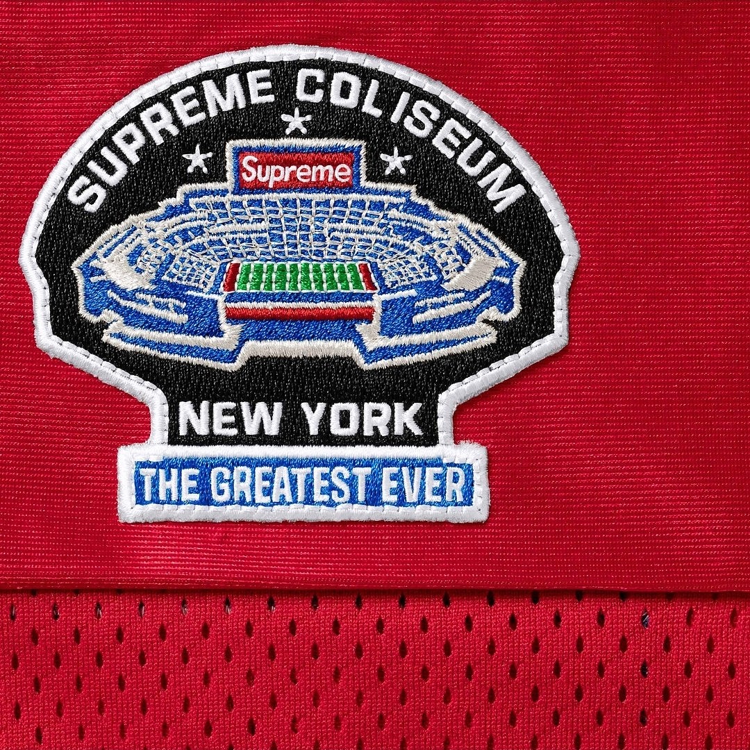 Supreme 268 SS26 WEEK1 Find God Football Jersey Embroidered Floral Mens Womens : White, Red, Black S-XL - Image 12