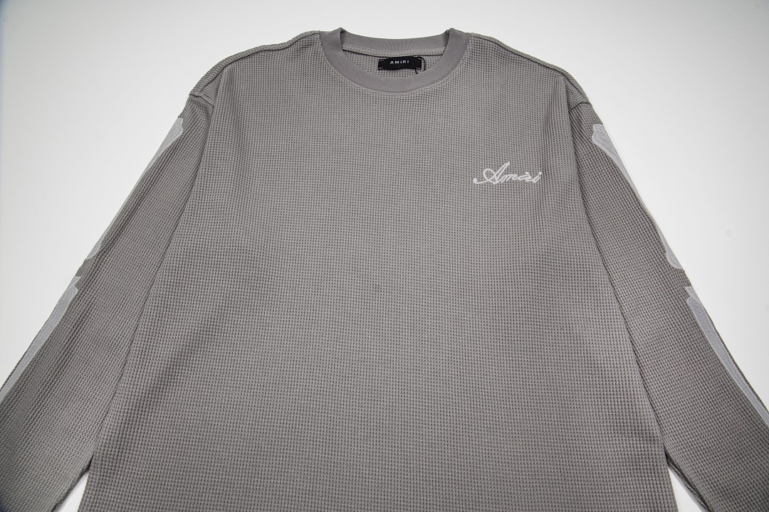 AMIRI 168 Wide Version Model Long Sleeve Black Apricot Light Grey S M L XL 601# - Image 39