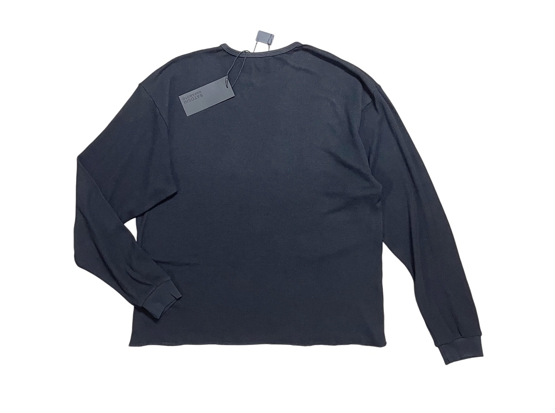 Off-White 148 SATOSHI NAKAMOTO Long Sleeve : Off White Washed Black S M L - Image 6