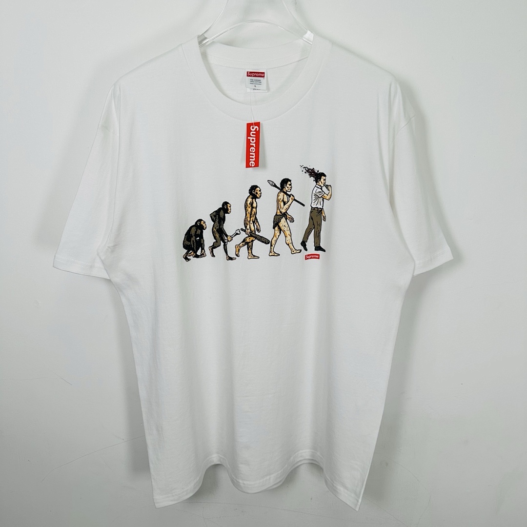 Supreme 138 SS26 EVOLUTION TEE Print Short Sleeve Black White S-XL - Image 13