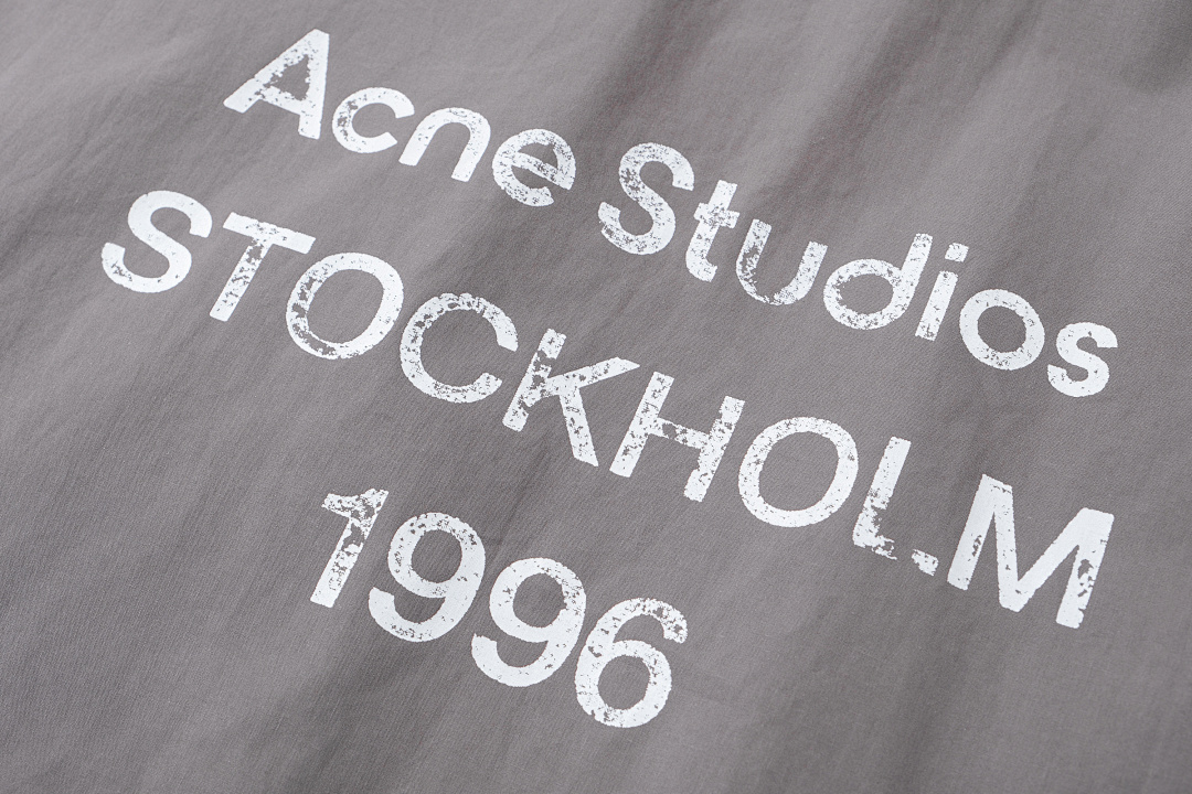 Acne Studios 298 AC Print Patchwork Wind Blue Grey S-XL 3397# - Image 11