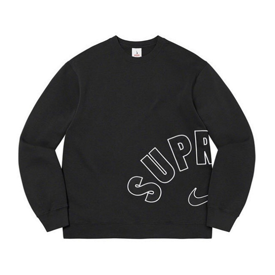 Nike 248 Sup 22SS Nike Arc Crewneck Collab Canvas Velvet Collar Top Black Grey Purple S M L XL - Image 3