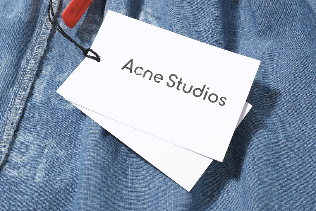Acne Studios 168 AC LOGO Short Water Blue S-XL 7604# - Image 17