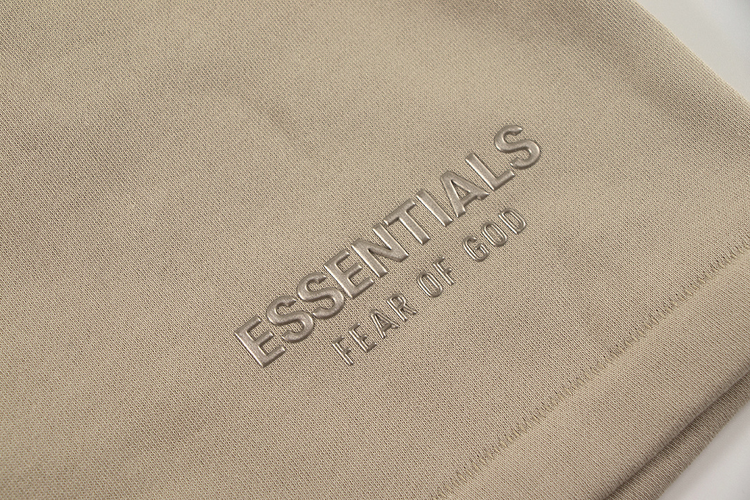 Essentials 148 Ess SS25 Classic Hoodie Label Print Short Silk Silver Gum Black Grey Brown Oatmeal XS-XL - Image 33