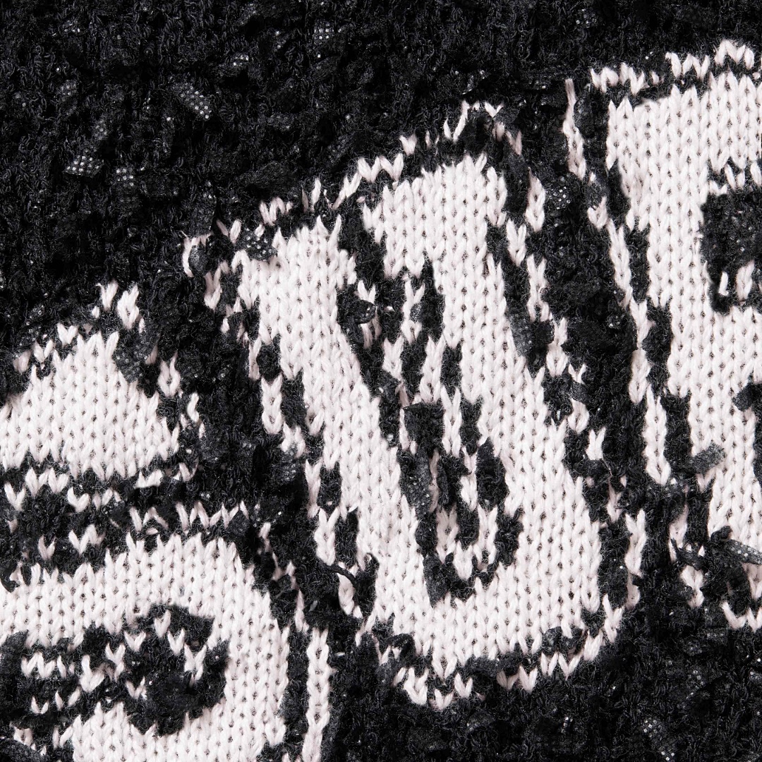 Supreme 368 SS25 TEXTURED ARC SWEATER Fleece Velvet Black Apricot Pink S-XL - Image 4